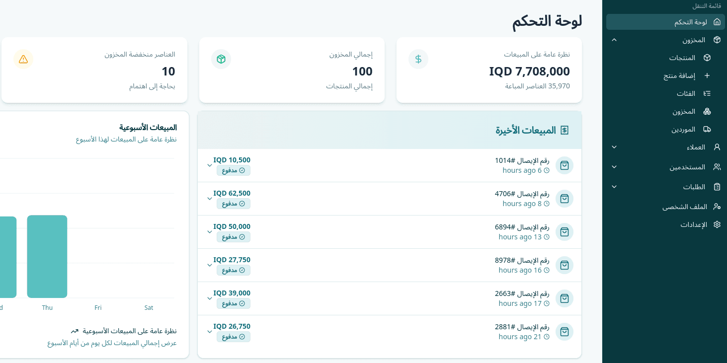 Smart Pharma dashboard preview